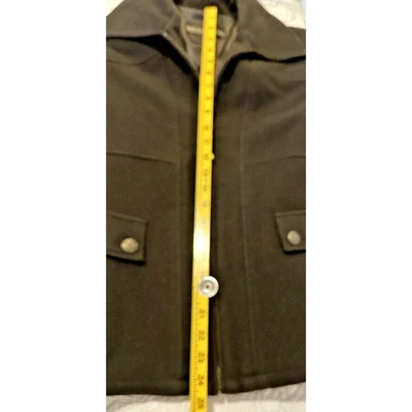 Kristen Blake Womens Black Wool Blend Jacket/Coat Satin Lining Sz Small - Picture 7 of 9